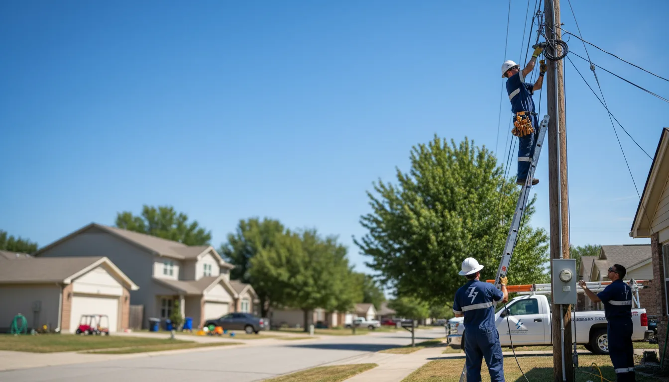 Residential electrician providing installation services in Harwick, PA